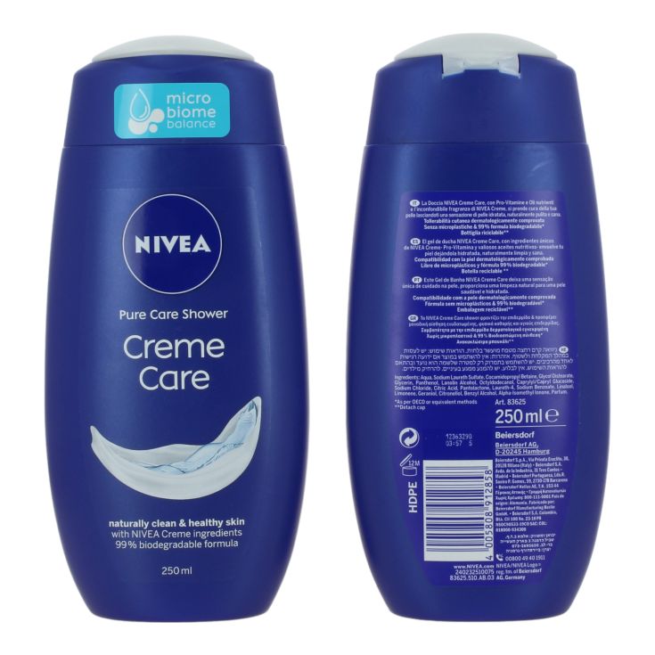 nivea gel de ducha creme care 250ml
