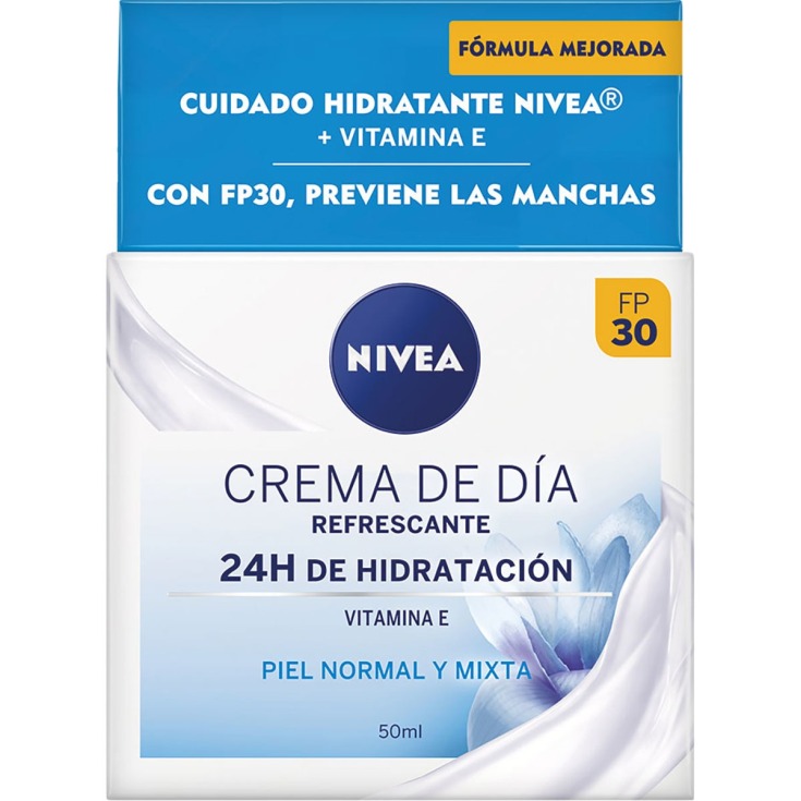 nivea crema de dia refrescante 24h spf30 piel normal y mixta 50ml