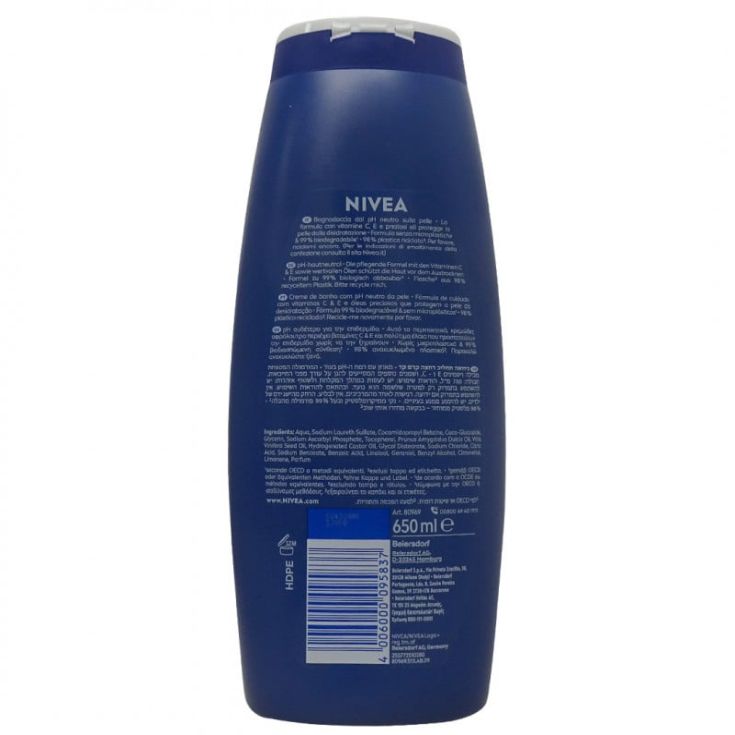 gel nivea creme care 650ml 