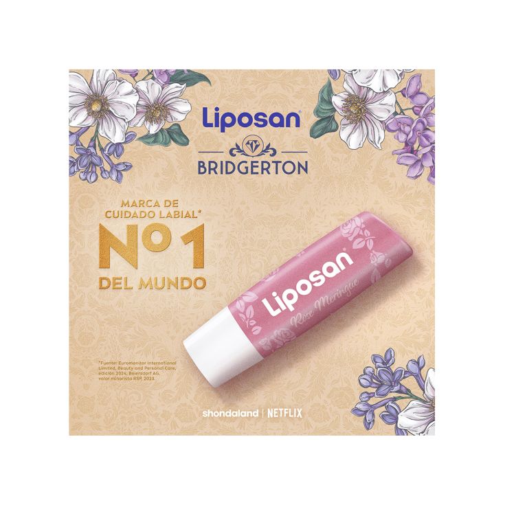 liposan balsamo labial bridgerton rose meringue