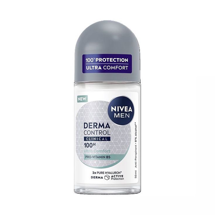nivea desodorante roll-on derma control clinical men hombre 50ml