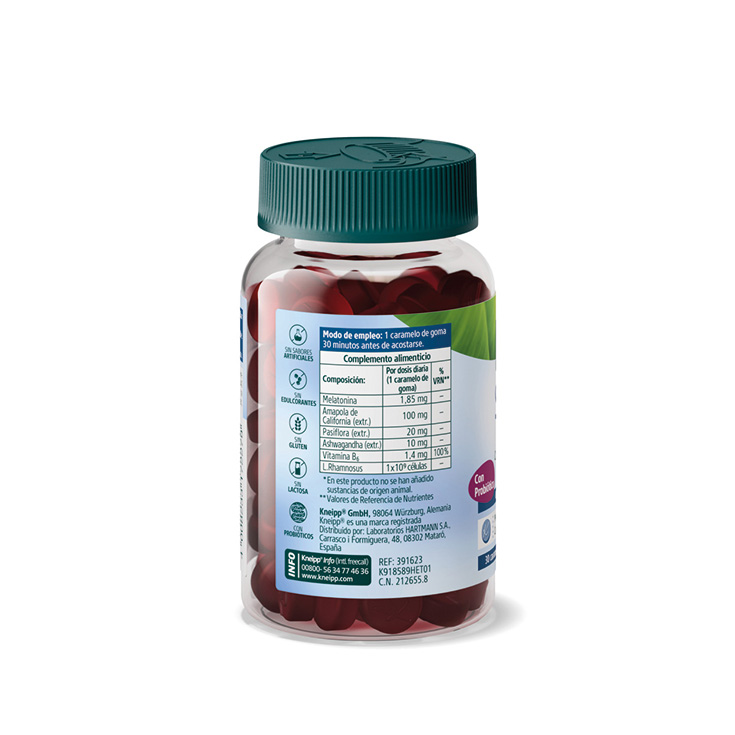 kneipp gummies sueño con probiotico 30 unidades