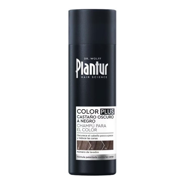 plantur champu color plus castaño a negro 200ml