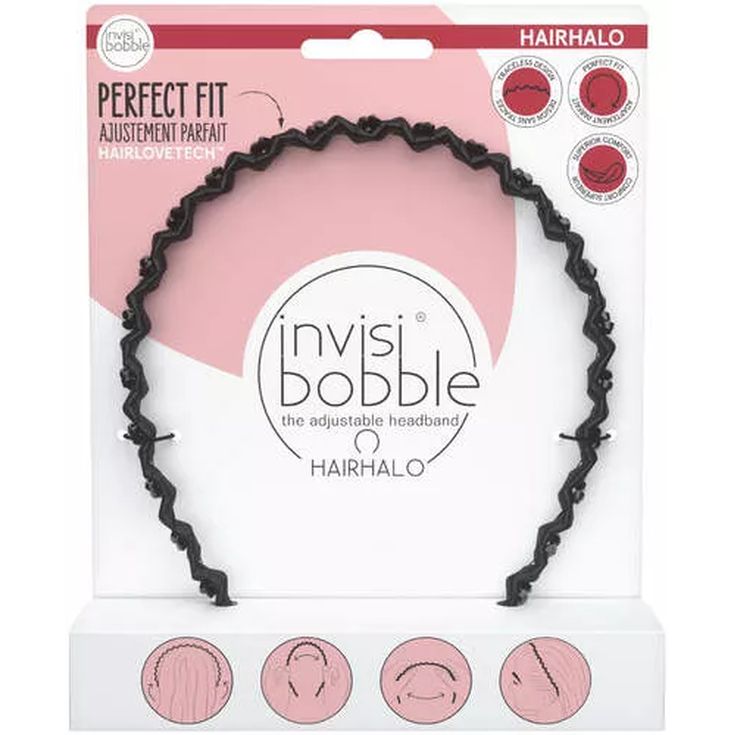 invisibobble diadema hairhalo black sparkle 
