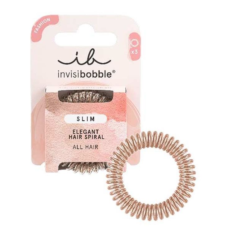 invisibobble coletero espiral slim of bronze 3 uds
