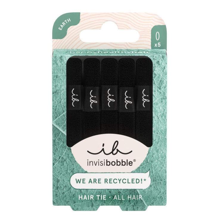 invisibobble coletero ecotie black 5 unidades
