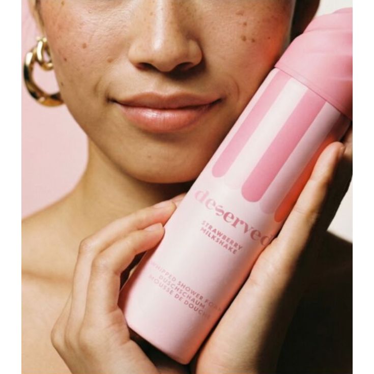 deserved espuma de baño strawberry milk 250ml