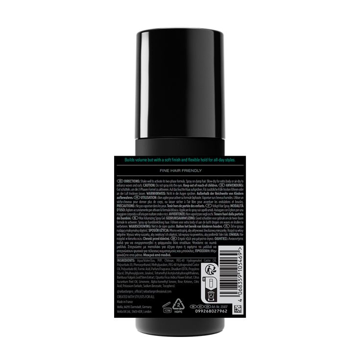 sebastian volupt spray voluminizador en gel 150ml sebastian volupt spray voluminizador en gel 150ml