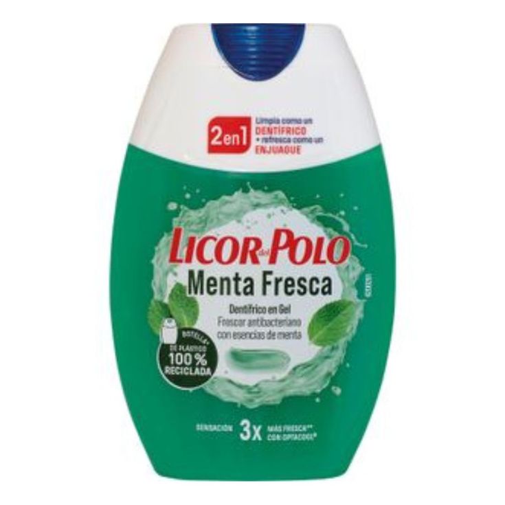 licor del polo 2en1 menta fresca 75ml
