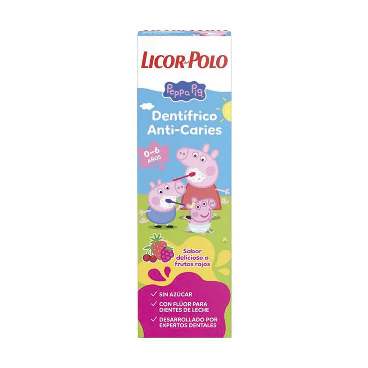 licor del polo pasta dentifrica infantil kids peppa pig 50 ml