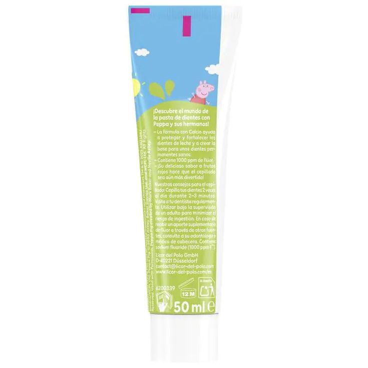 licor del polo pasta dentifrica infantil kids peppa pig 50 ml