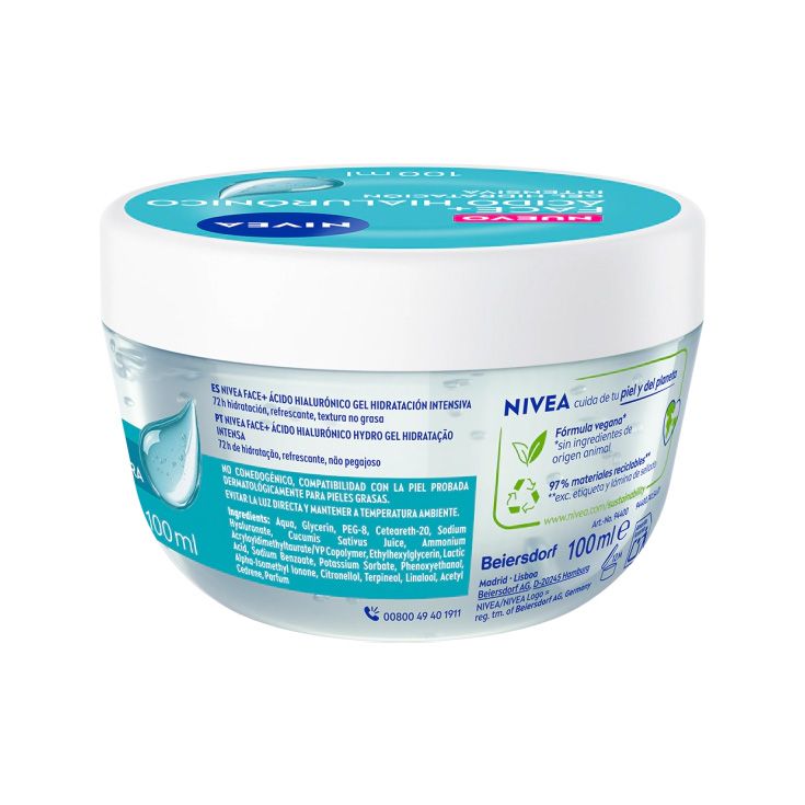 nivea crema de cara gel acido hialuronico 100ml