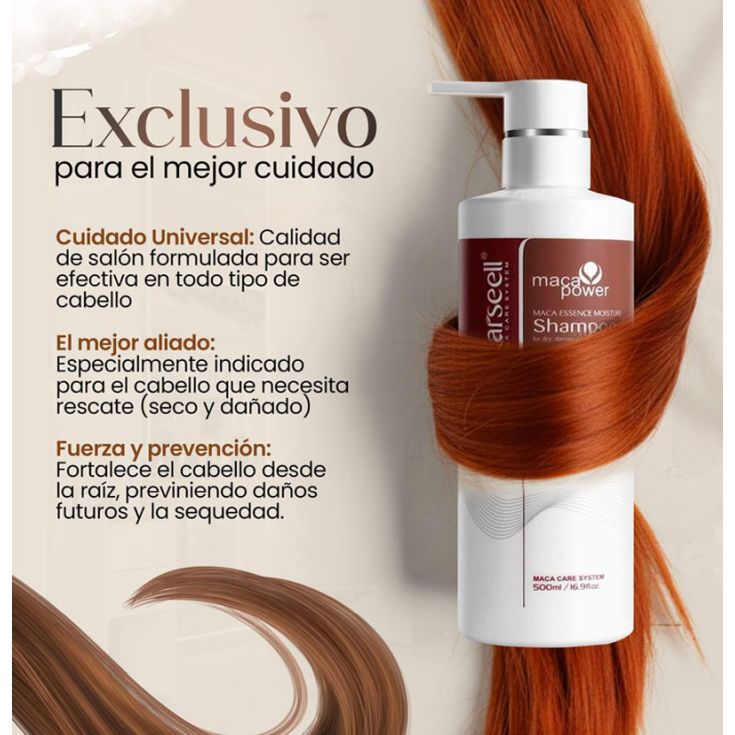 karseell maca power moisture champu hidratacion 500ml