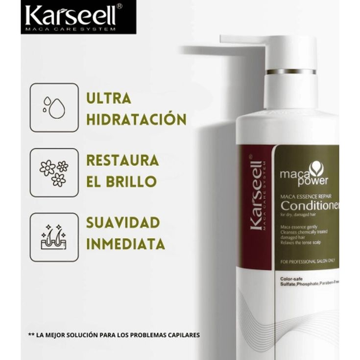 karseell maca power acondicionador reparador intensivo 500ml