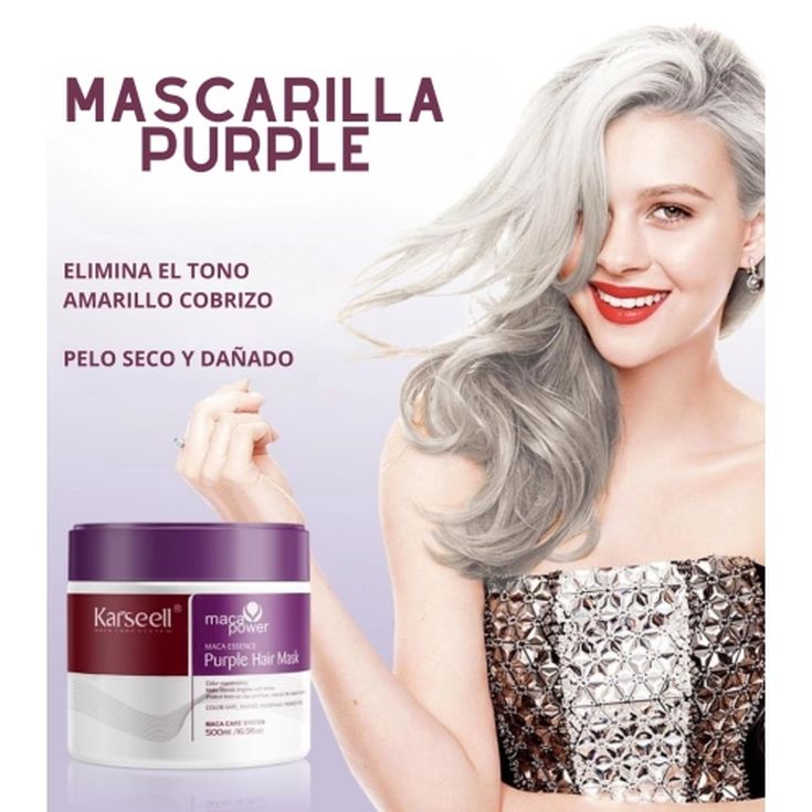 karseell maca power purple mascarilla reparadora y matizadora500ml