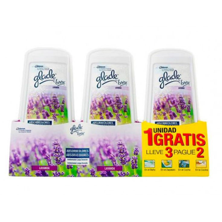 glade absorbe olores lavanda 3x2ud
