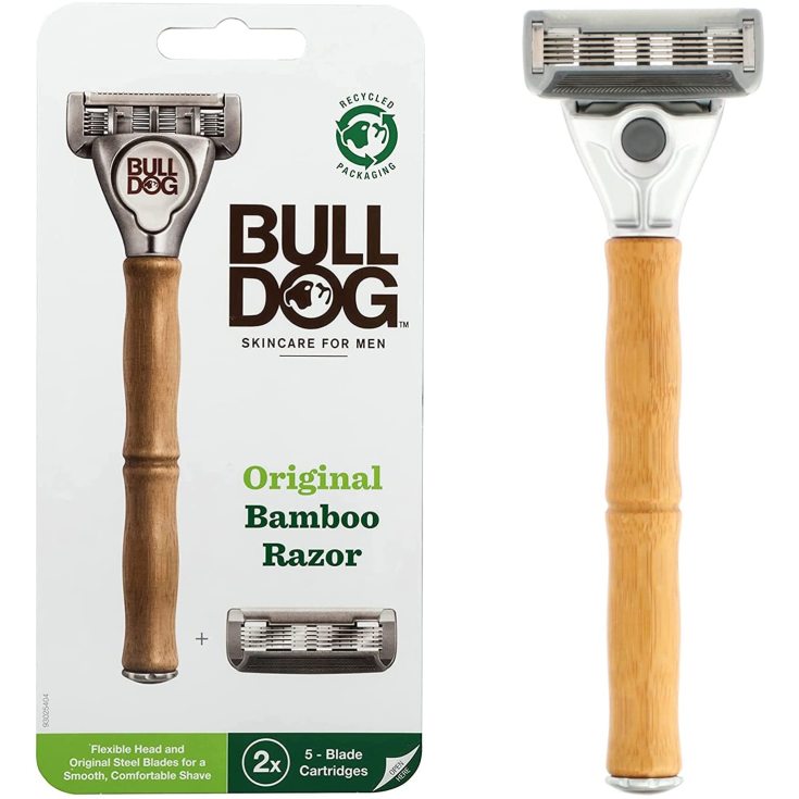 bulldog maquinilla afeitar bamboo + 2 recambios