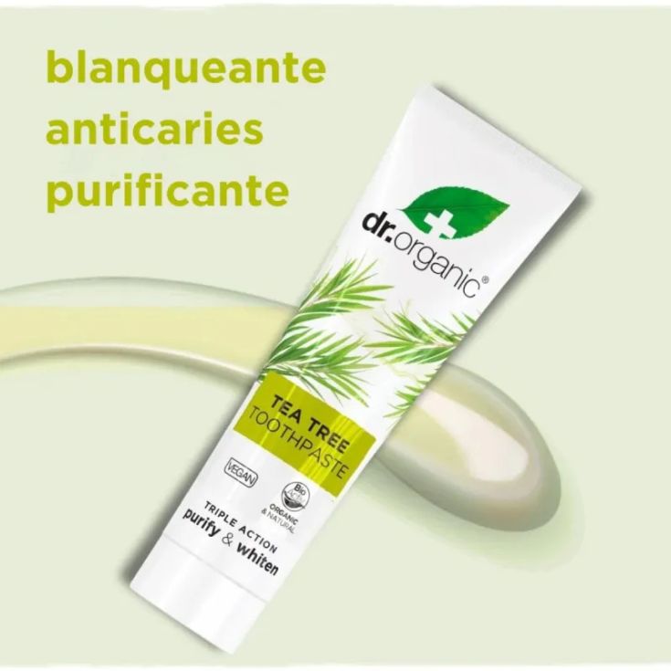 dr.organic arbol te pasta dental 100ml