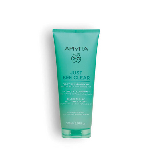 apivita just bee clear gel limpiador purificante 200ml