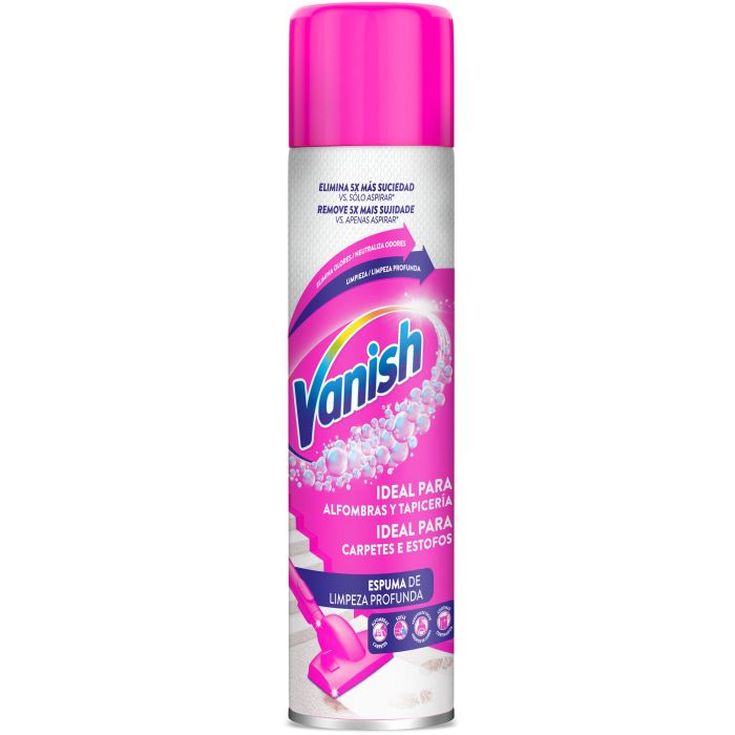 vanish limpiador alfombras y moquetas espuma 600ml