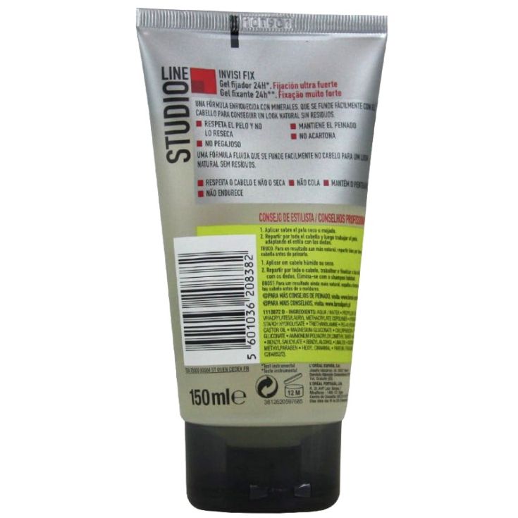 studio line invisi fix gel fundente fijacion extra fuerte 150ml