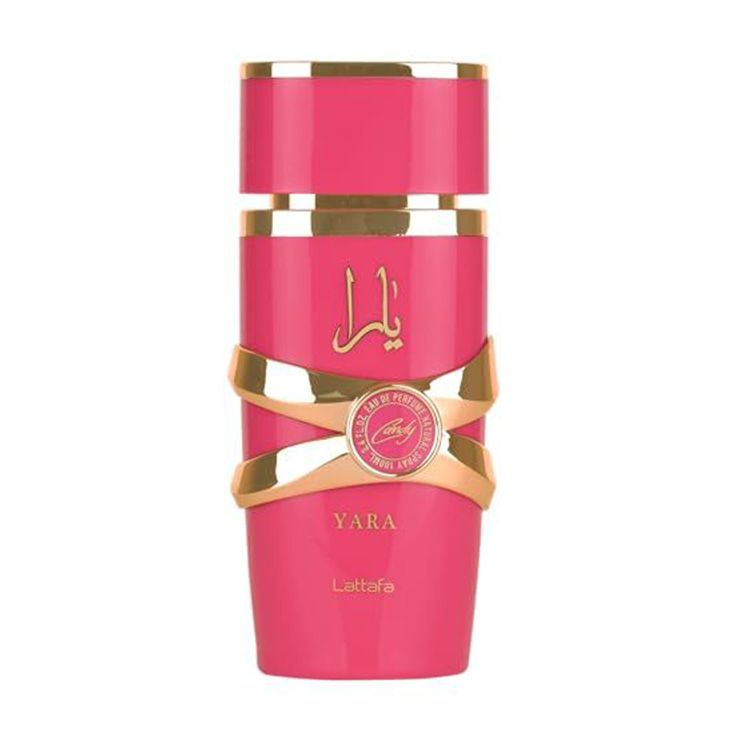 lattafa perfume arabe yara candy 100ml fuxia