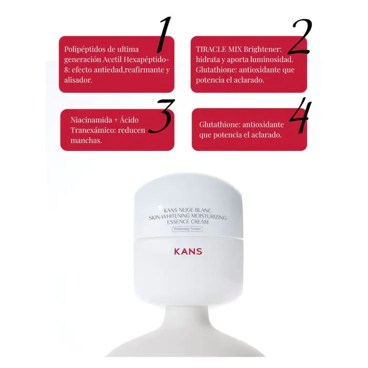 kans whitening essence cream facial cosmerica asiatica 50ml
