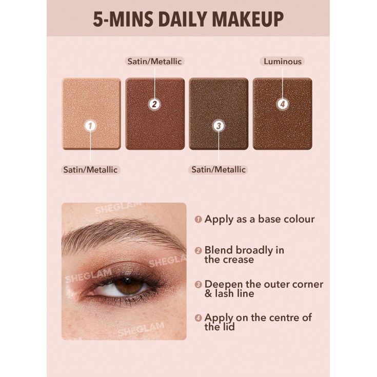 sheglam paleta sombra essential square