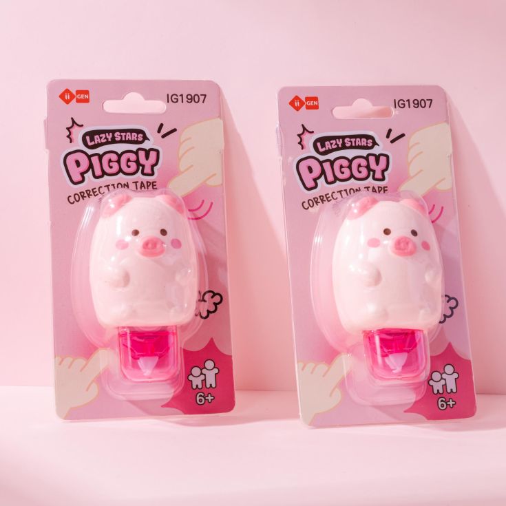 squishy corrector de cinta cerdito 