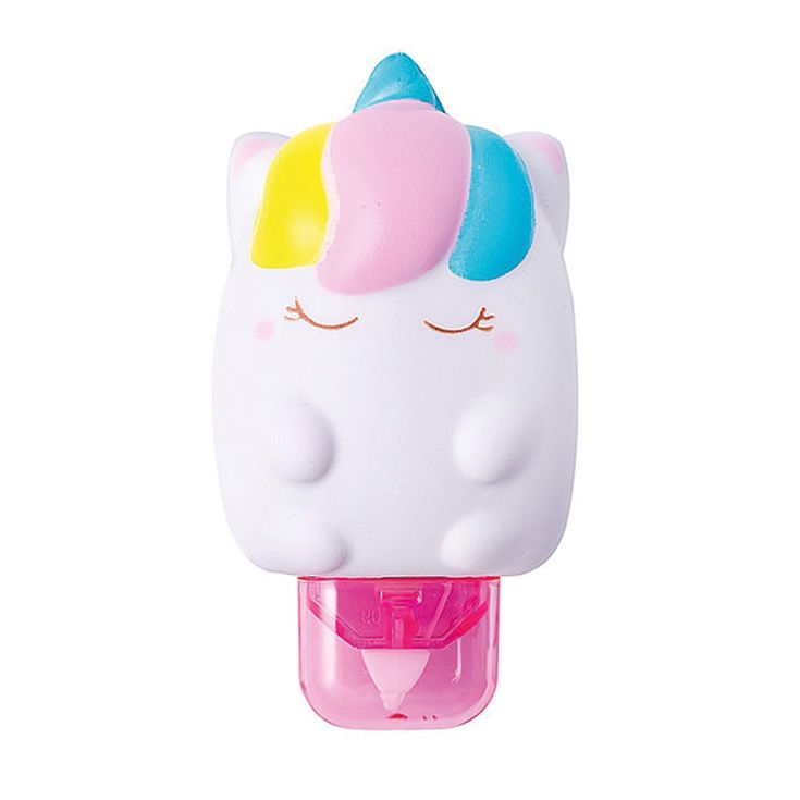 squishy corrector de cinta unicornio
