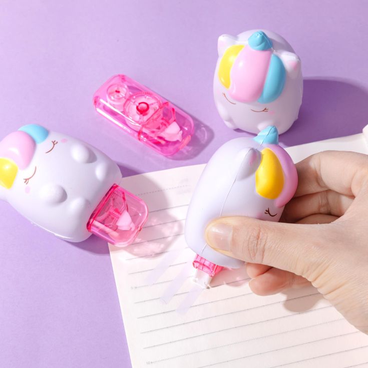 squishy corrector de cinta unicornio