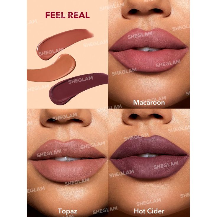 sheglam labial liquido matte allure set 3 mini