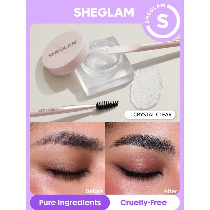 sheglam fijador cejas set me up transparente