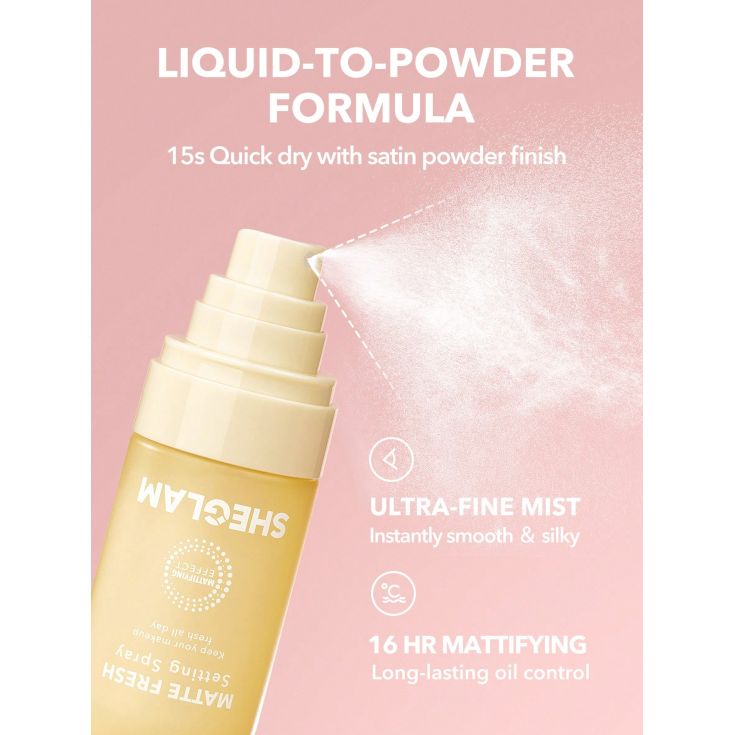 sheglam fijador spray matte fresh