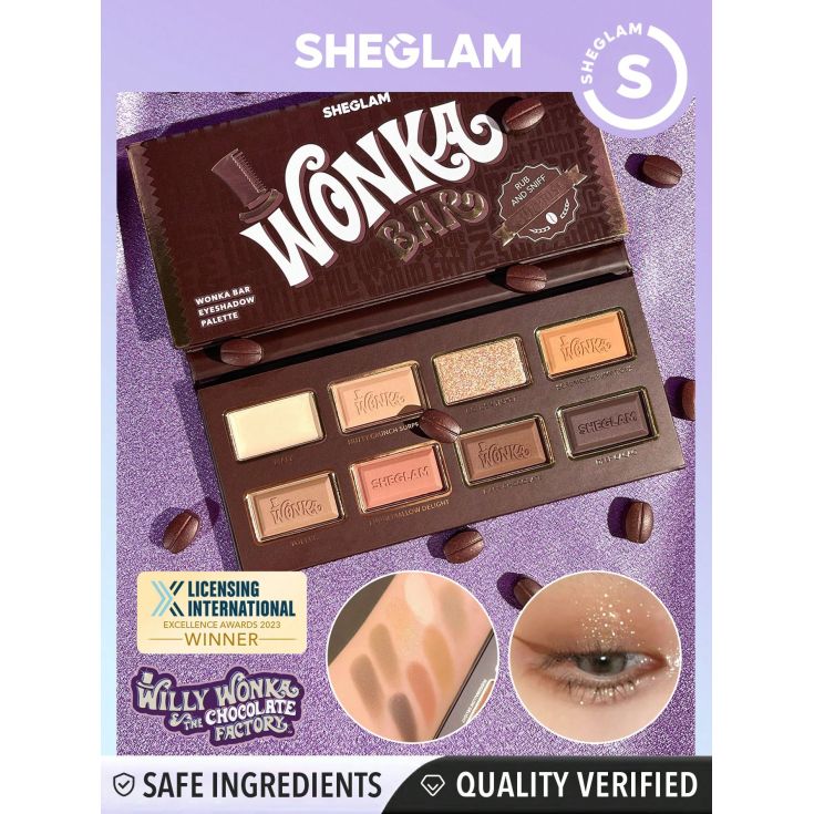 sheglam paleta sombra i willy wonka
