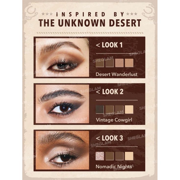 sheglam paleta sombra live to roam