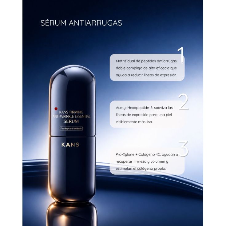 kans firming anti-wrinkle essential serum firmeza antiarrugas 30ml