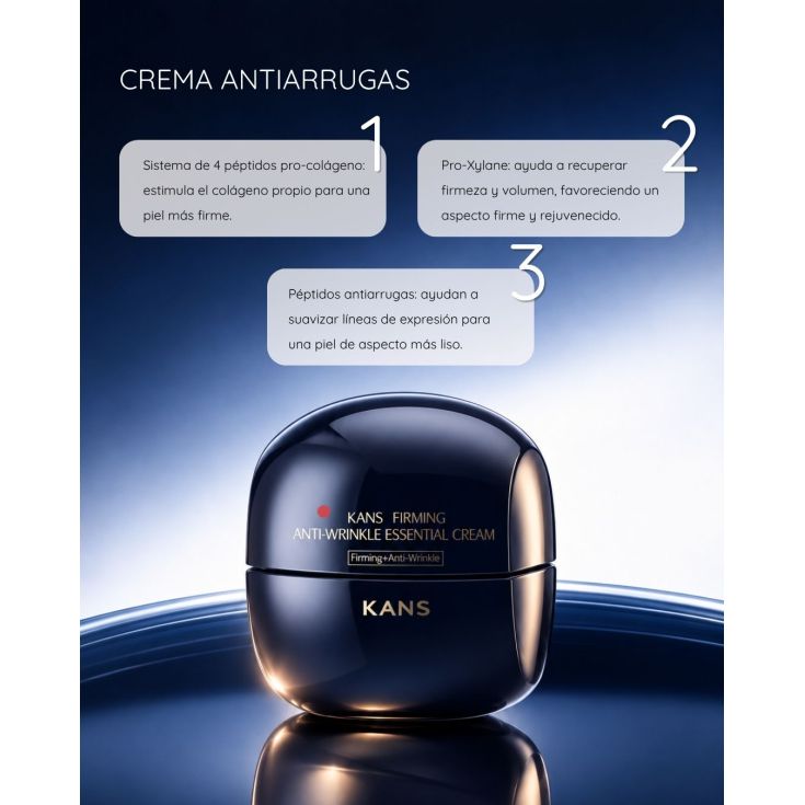 kans firming anti-wrinkle essential crema firmeza antiarrugas 50ml