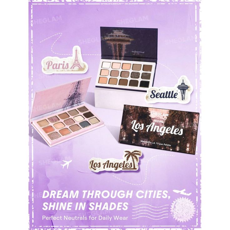 sheglam paleta sombra 15 matinee in los angeles