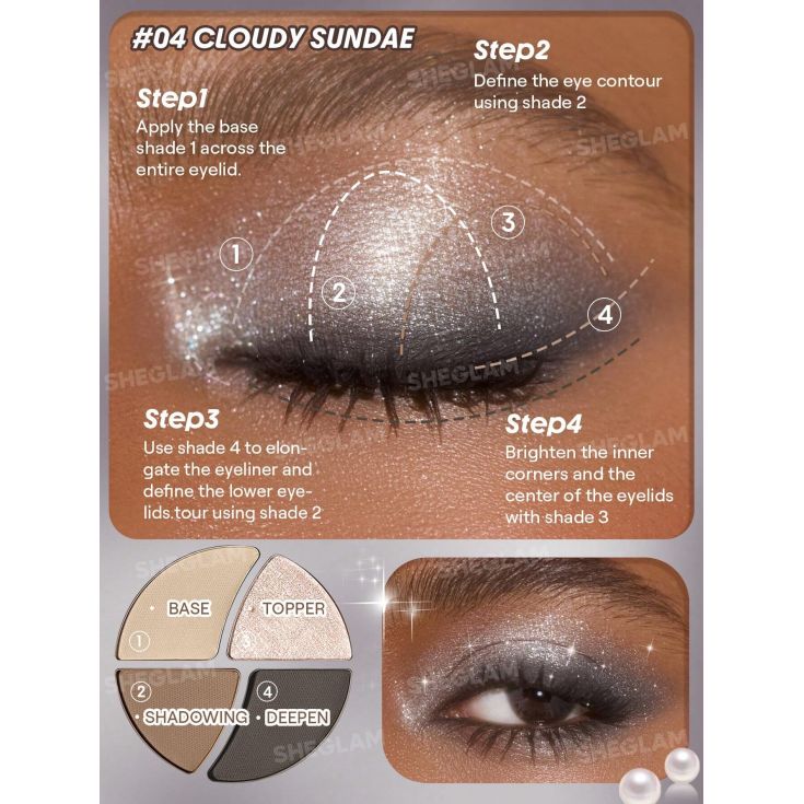 sheglam paleta sombra de ojos daydreamer 