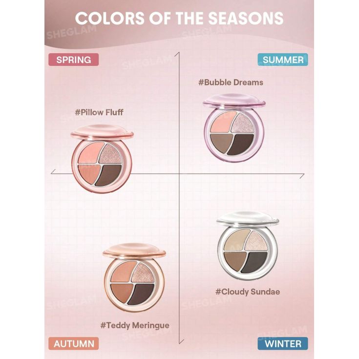 sheglam paleta sombra de ojos daydreamer 