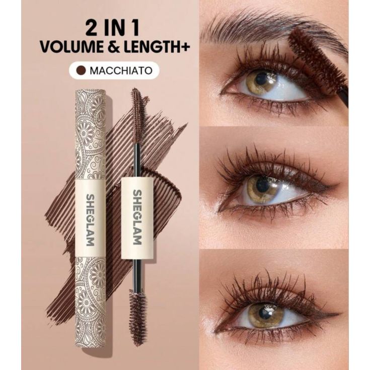 sheglam mascara de pestañas water proff all in one marron