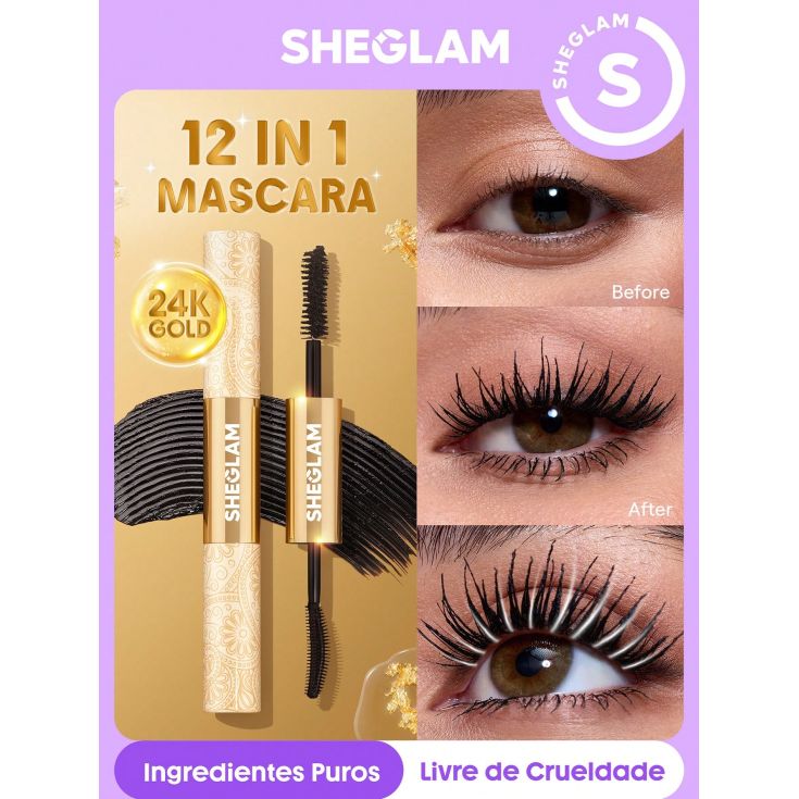 sheglam mascara de pestañas all-in-one 24k multi-effect