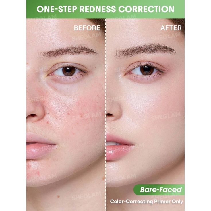 sheglam primer corrector rojeces even better