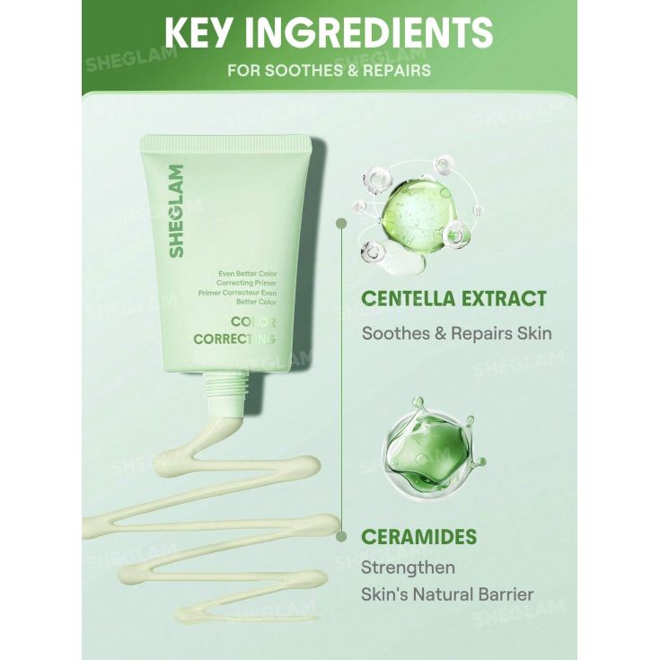 sheglam primer corrector rojeces even better