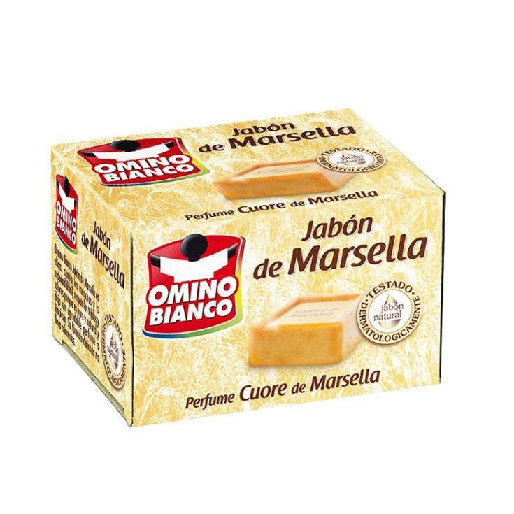 omino bianco jabon de marsella para lavar a mano pastilla 250g