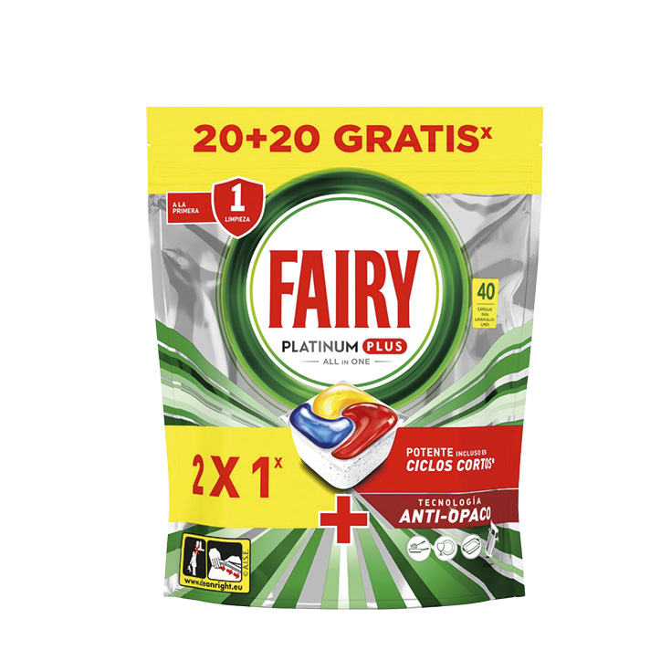 fairy maquina platinum 20+20 capsulas
