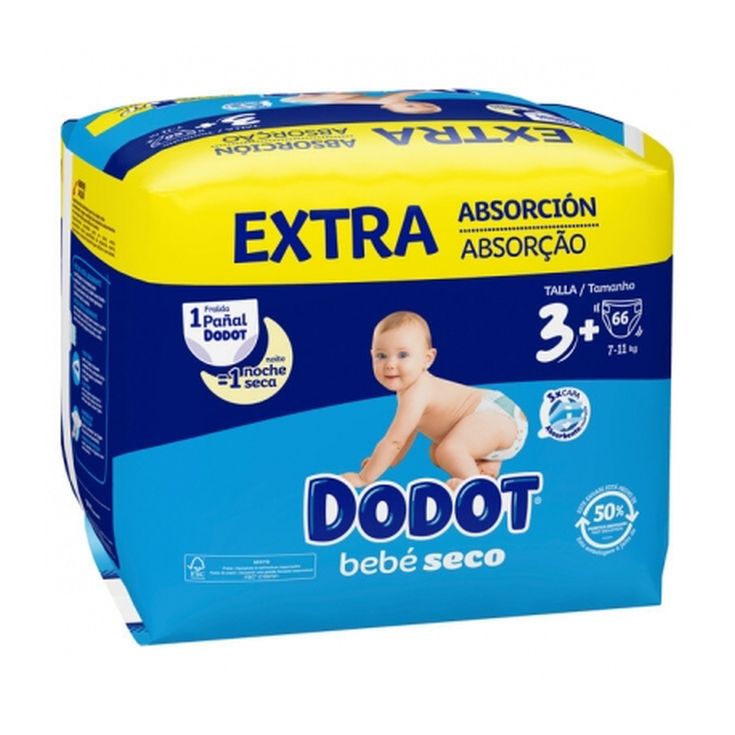 dodot etapas extra talla 3 (7-11kg) 66 unidades