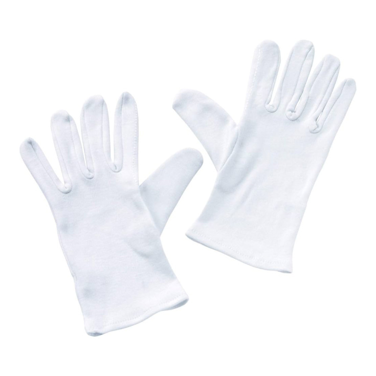 guantes blancos de algodon talla 10 - 1 par