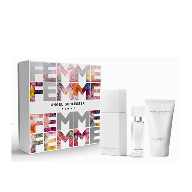 angel schlesser femme eau de toilette 100ml cofre 3 piezas